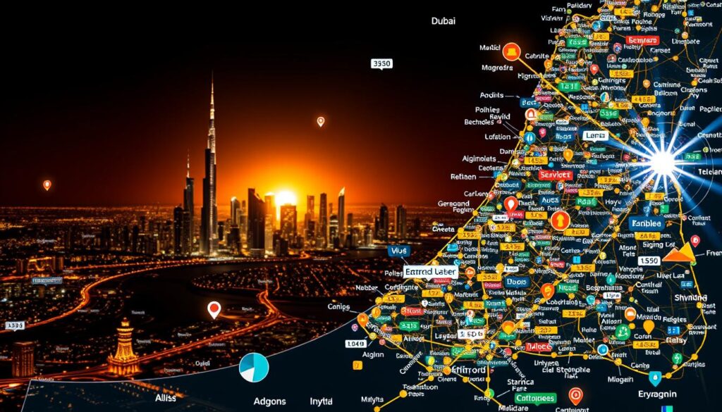 geo-modified keyword map geo-modified keyword map